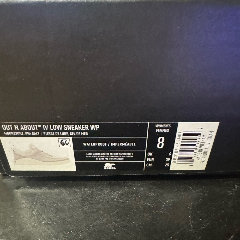 Sorel Women's Waterproof Sneakers in Moonstone and Sea Salt